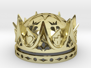 Royal Love Crown Ring Box - Proposal, Engagement in 18k Gold