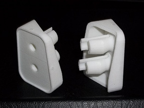 VW Vanagon A Pillar Grab Handle Mount 251.857.615 in White Processed Versatile Plastic