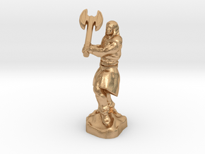 Human Blood Hunter with Battle axe in Natural Bronze