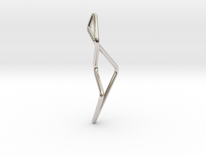 A-LINE Enmotion, Pendant. Pure Chic in Rhodium Plated Brass