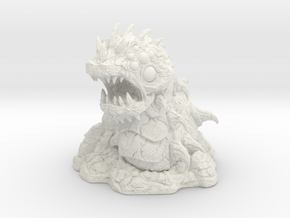 Ravager Worm-War Of The Ravaged Board Game Mini in White Natural Versatile Plastic: Small