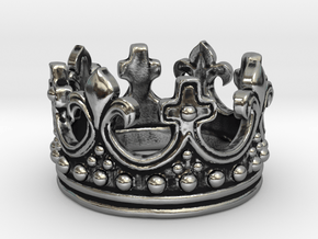 Crown Ring  in Antique Silver