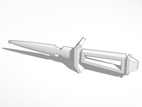Bodacious Blade Dagger knife prop in White Natural Versatile Plastic