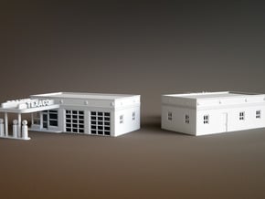 50s Texaco Station Scale: 1:200 in Smooth Fine Detail Plastic
