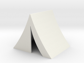 Civil War Wedge Tent - HO(1:87) Scale in White Natural Versatile Plastic