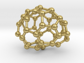 0648 Fullerene c44-20 c1 in Natural Brass