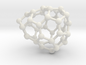 0651 Fullerene c44-23 c1 in White Natural Versatile Plastic
