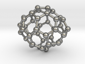 0652 Fullerene c44-24 d2 in Natural Silver