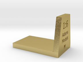 dovetail 1:6 in Natural Brass
