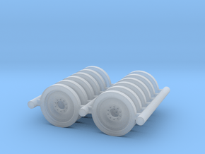 1/100 scale M113 spare wheels (x12). in Smooth Fine Detail Plastic