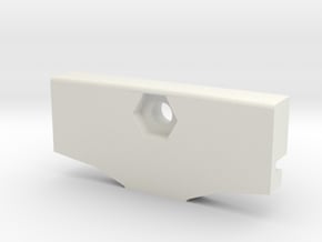 GoPro Goggle Mount- Back Piece in White Natural Versatile Plastic