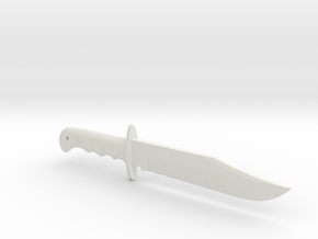1/4th Scale Smith & Wesson Hunting Knife in White Natural Versatile Plastic