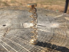 Dna in Polished Brass
