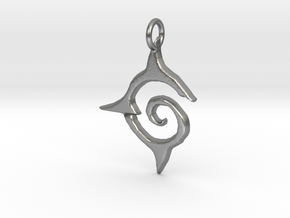 Darkon Pendant in Natural Silver