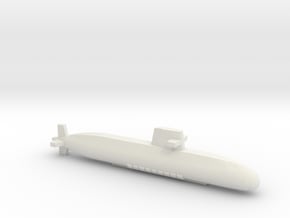 Oyashio-class submarine, Full Hull, 1/1800 in White Natural Versatile Plastic