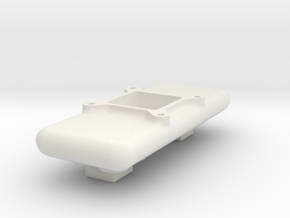 Tunnel Ram Top Deck (Single Carburetor). in White Natural Versatile Plastic
