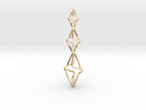 TRISTAR, Pendant. Big Bold Strong in 14K Yellow Gold