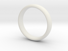 Simple wedding ring  in White Natural Versatile Plastic