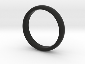 Simple wedding ring  in Black Premium Versatile Plastic