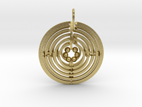 Asterion's Pendant in Natural Brass