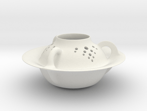 Vase 1851Arc in White Natural Versatile Plastic