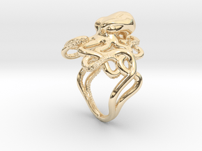 Octopus Ring in 14K Yellow Gold