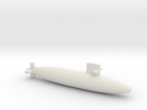 Uzushio-class submarine, Full Hull, 1/1800 in White Natural Versatile Plastic