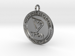 TRON Pendant in Polished Silver
