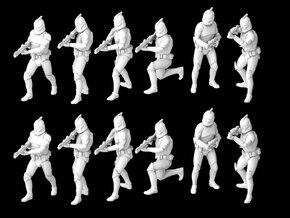 (1/47) 12x Clone Trooper Phase 1 in Tan Fine Detail Plastic