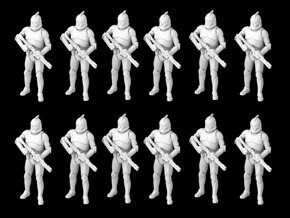 (1/47) 12x Clone Trooper Phase 1 in formation in Tan Fine Detail Plastic