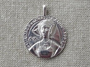 Anne Boleyn Pendant  in Polished Silver