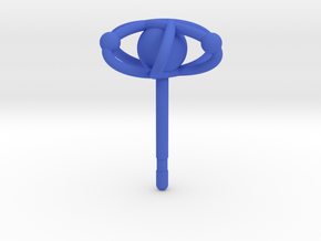 Atom Earring in Blue Processed Versatile Plastic