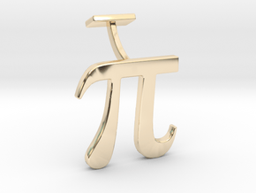 Pi Cuff link in 14K Yellow Gold