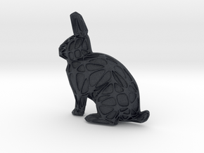 Rabbit + Voronoi Mask in Black PA12