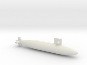 Yūshio-class submarine, Full Hull, 1/1800 in White Natural Versatile Plastic