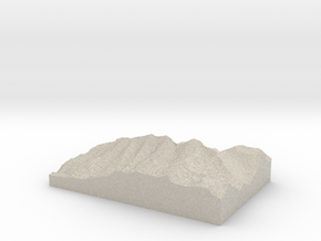 Model of Vorderlahner Kopf in Natural Sandstone