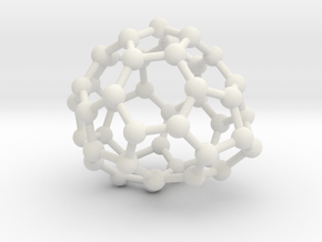 0653 Fullerene c44-25 c1 in White Natural Versatile Plastic
