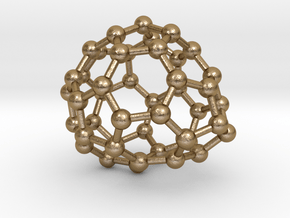 0653 Fullerene c44-25 c1 in Polished Gold Steel