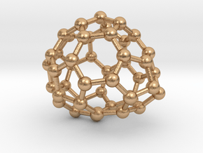 0653 Fullerene c44-25 c1 in Natural Bronze