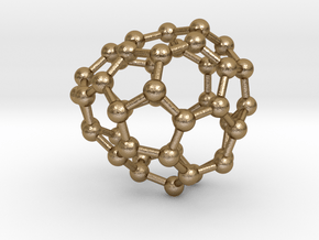0657 Fullerene c44-29 c1 in Polished Gold Steel