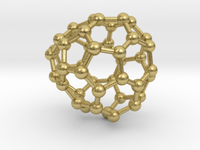 0658 Fullerene c44-30 c1 in Natural Brass