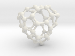 0659 Fullerene c44-31 c1 in White Natural Versatile Plastic