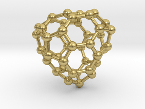 0659 Fullerene c44-31 c1 in Natural Brass
