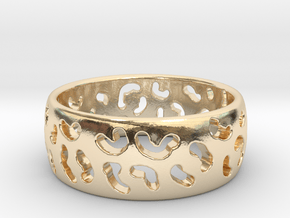 Leopard spot ring Multiple sizes in 14K Yellow Gold: 5 / 49