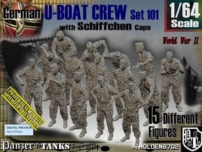 1/64 German U-Boot Crew Set101 in Tan Fine Detail Plastic
