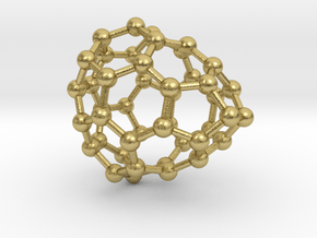 0664 Fullerene c44-36 c1 in Natural Brass