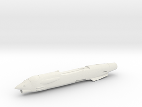 F8-144scale-01-Airframe-NoLaunchers in White Natural Versatile Plastic