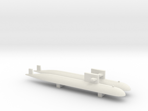  PLA[N] 093 Submarine x2, 1/1800 in White Natural Versatile Plastic