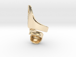 DTKAFO charm in 14k Gold Plated Brass