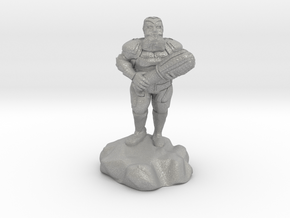 hill dwarf with greatclub in Aluminum